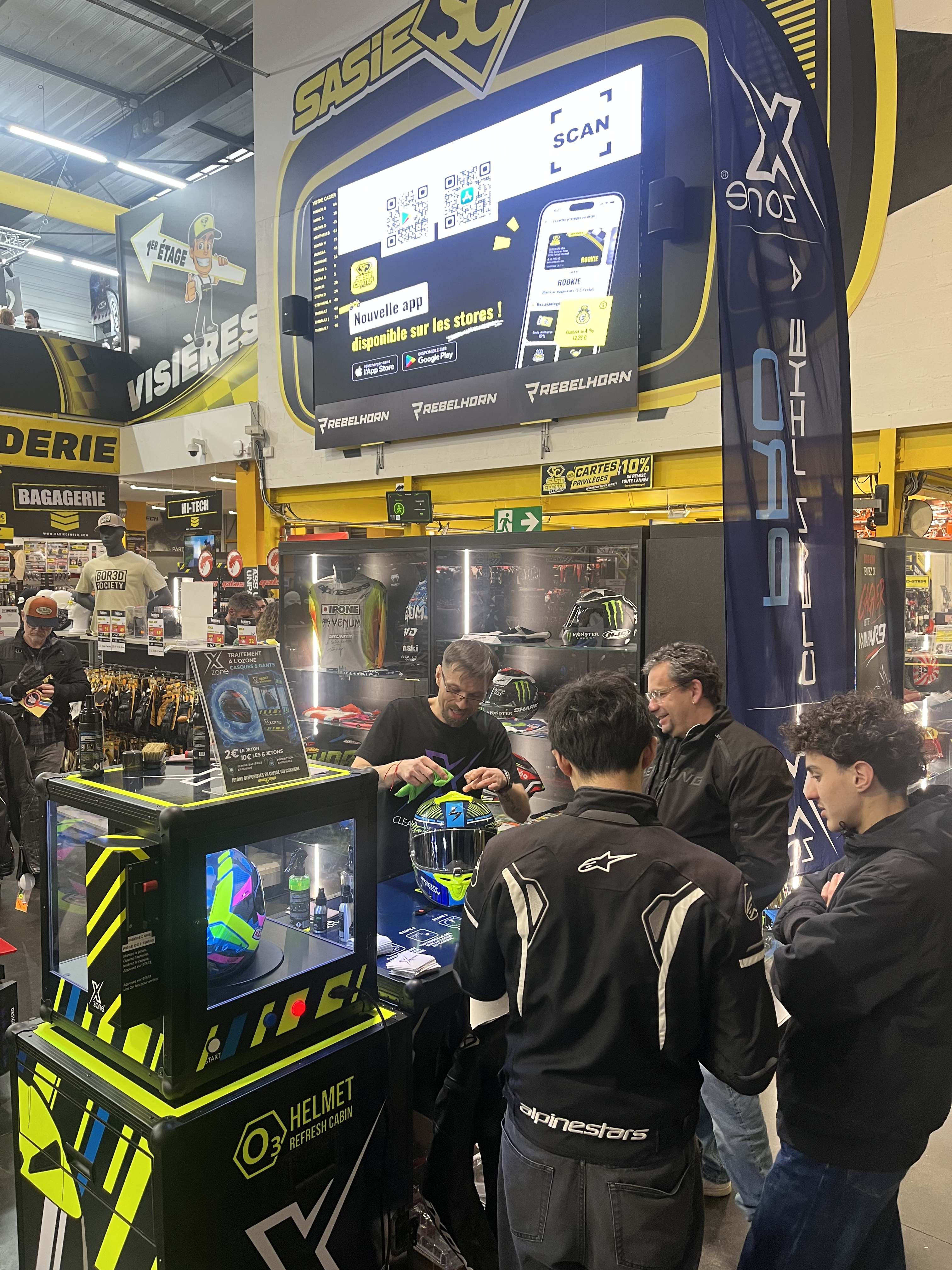 Xzone ozone cabinet in use