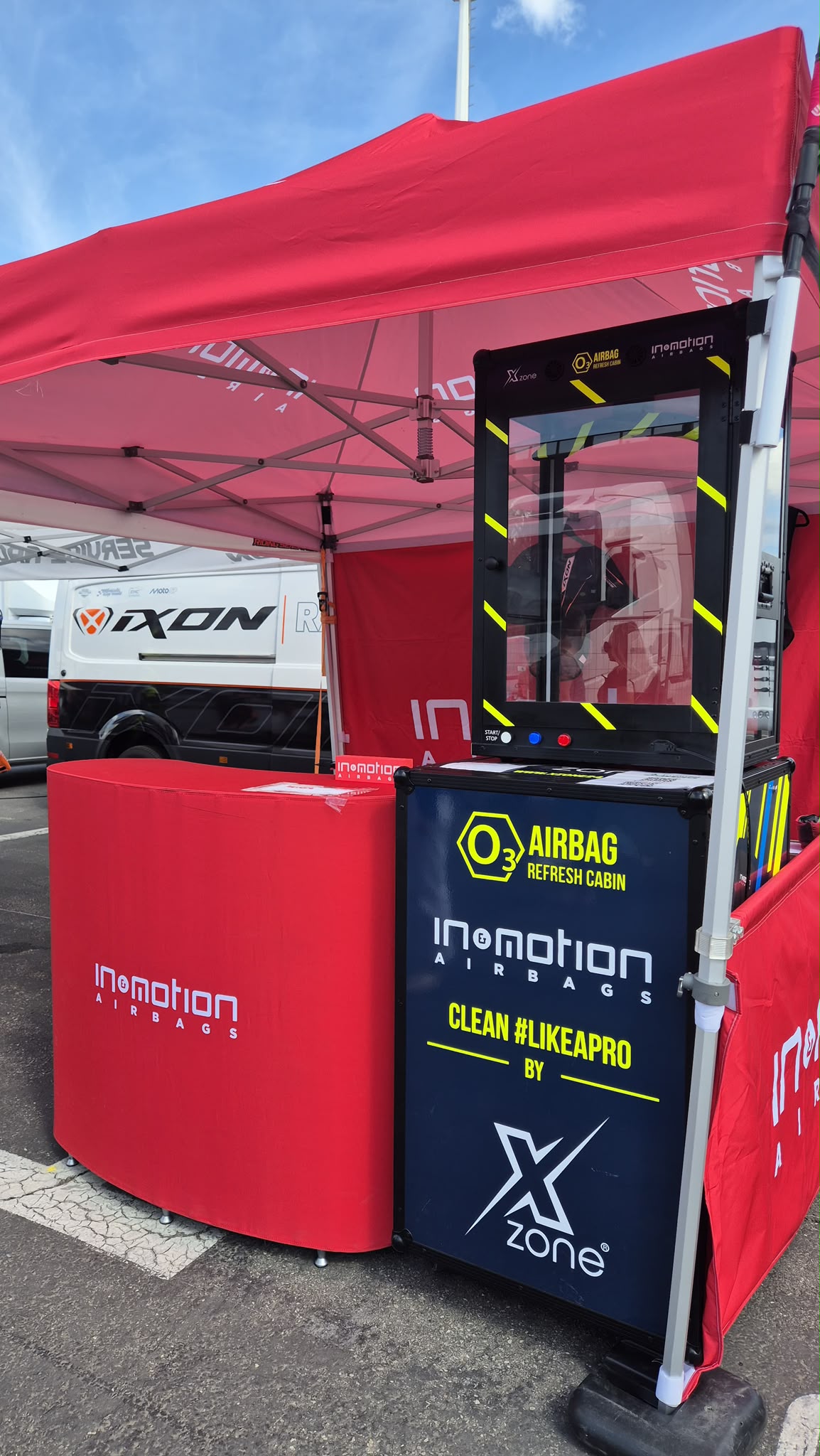 Xzone ozone cabinet in use