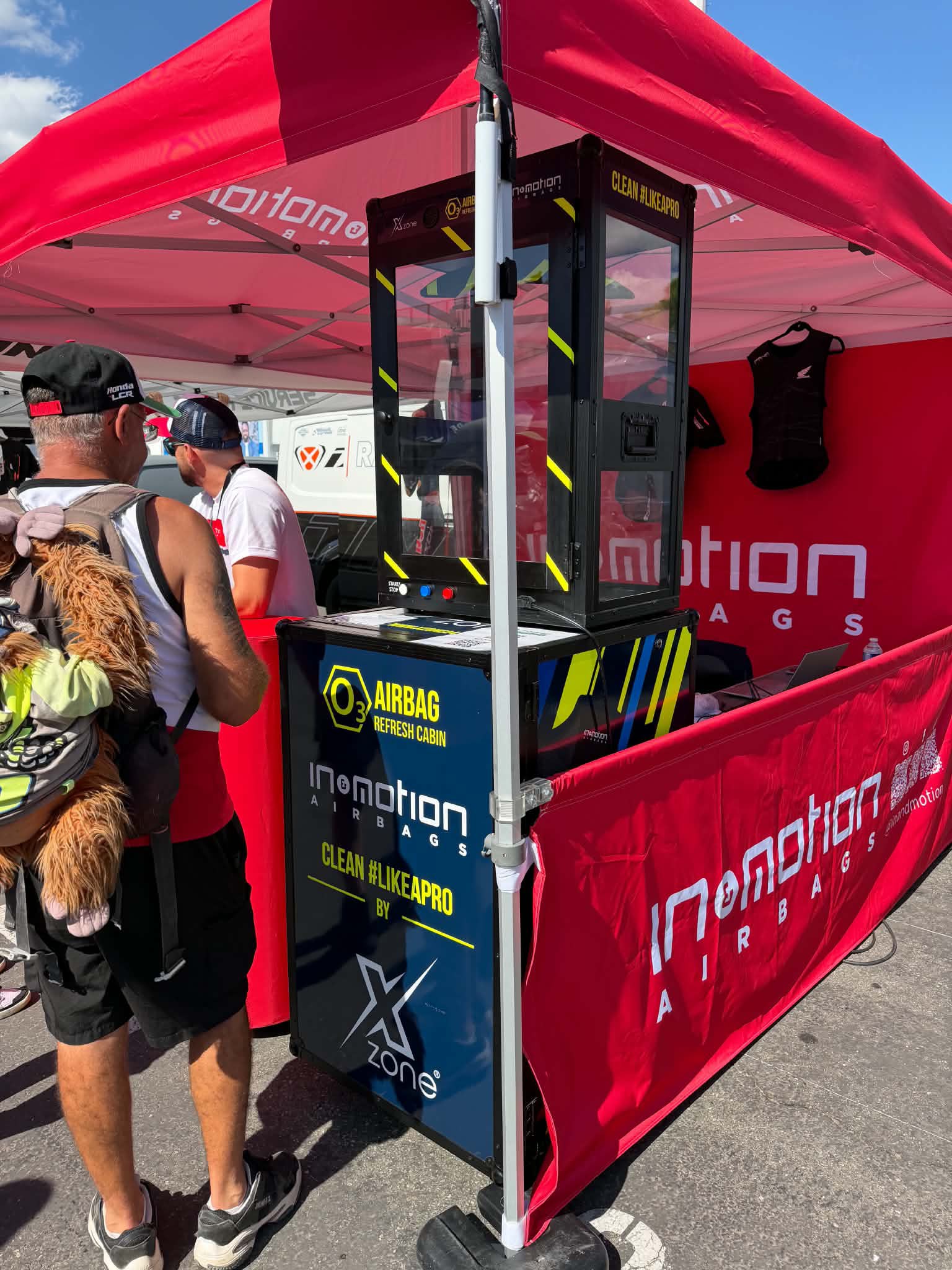Xzone ozone cabinet in use