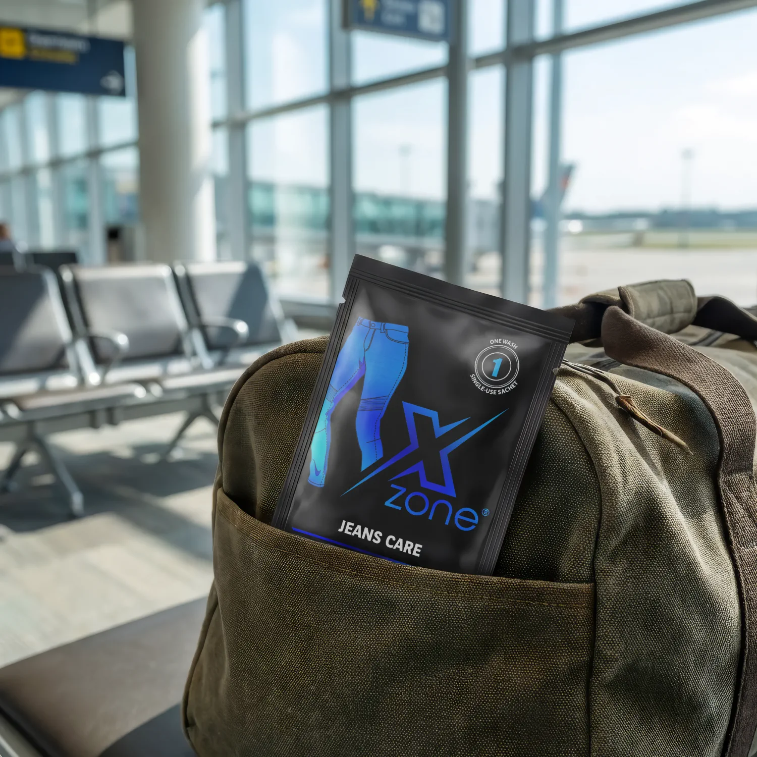 Jeansy motocyklowe prane środkiem Xzone Jeans Care