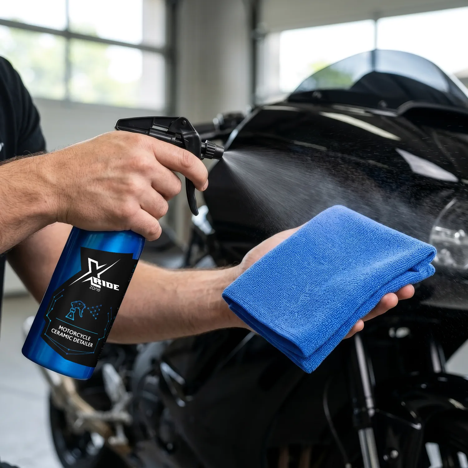 Jak stosować Xzone Ride Motorcycle Ceramic Detailer
