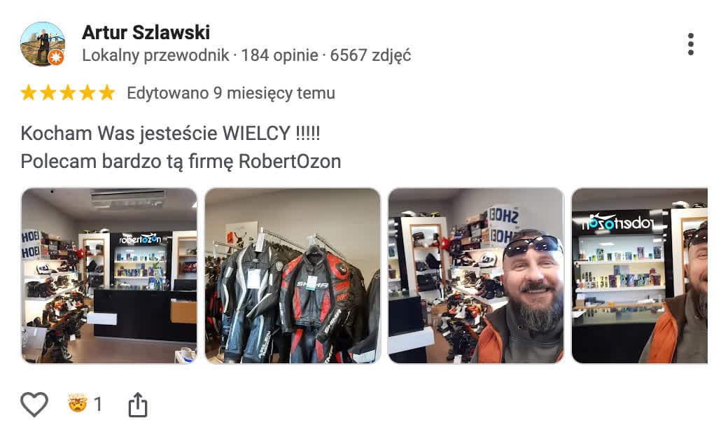 Opinia klienta o serwisie Robertozon w Google – 4