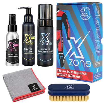 MAN + NORMAL Xzone zestaw do pielęgnacji odzieży skórzanej dla motocyklistów