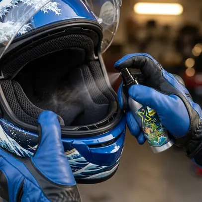 Odświeżacz Xzone z jonami srebra NEPTUN aplikowany do wnętrza kasku