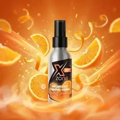 Odświeżacz Xzone z jonami srebra ORANGE 100 ml
