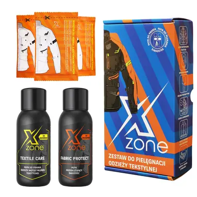 Xzone zestaw do pielęgnacji odzieży tekstylnej motocyklowej – pranie i ochrona tkanin
