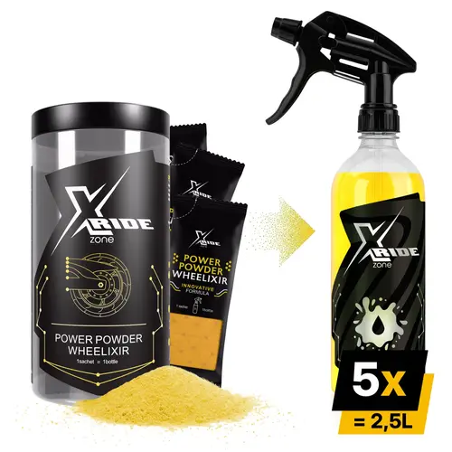 Wheelixir Xzone saszetki do czyszczenia felg i butelka 5x koncentrat