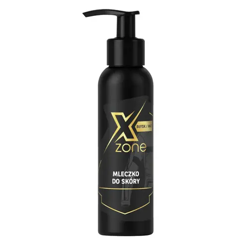 Mleczko do pielęgnacji skóry Xzone – czarna butelka z pompką, kosmetyk do czyszczenia i konserwacji skóry motocyklowej