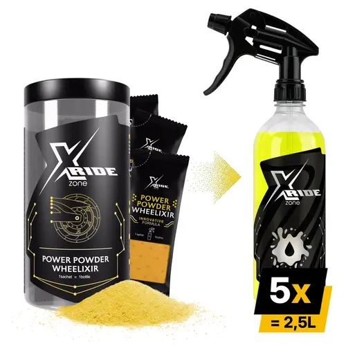 Wheelixir Xzone saszetki do czyszczenia felg i butelka 5x koncentrat